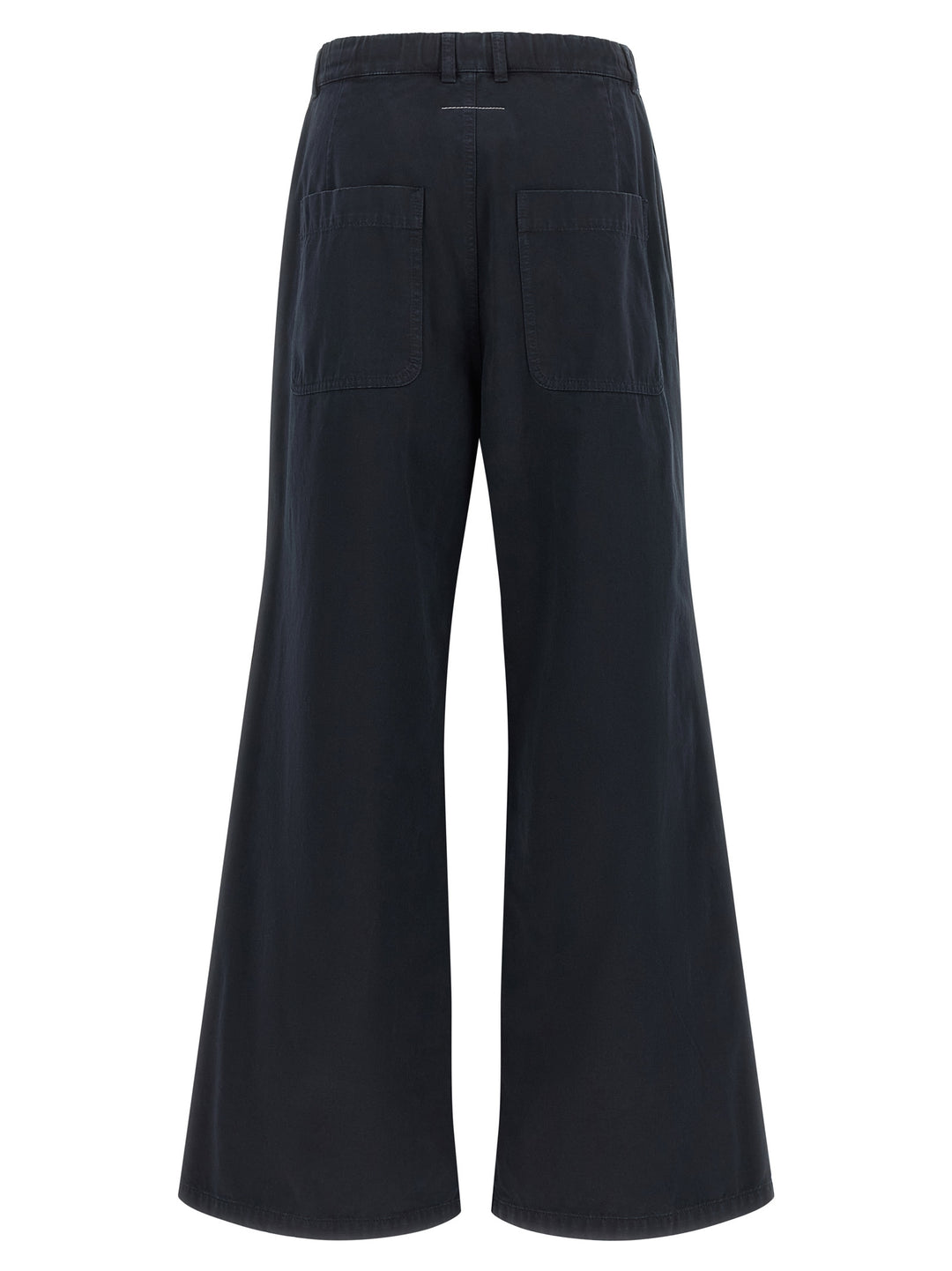 Mm6 Maison Margiela White Stitch Line Pants - Blue | 3a97ccc6abd6cd41da5befe6edd873eb127e4350