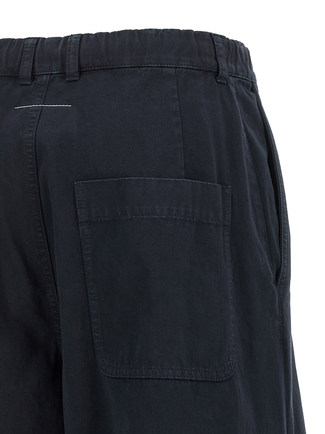 Mm6 Maison Margiela White Stitch Line Pants - Blue | 0e60667d152966776dd19de9a9e5131a7ff879f8