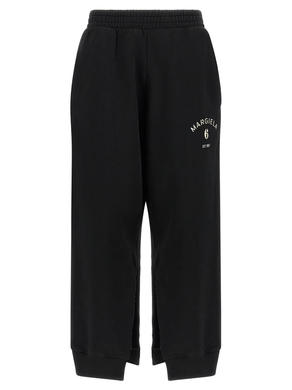 Split Joggers Pants Black