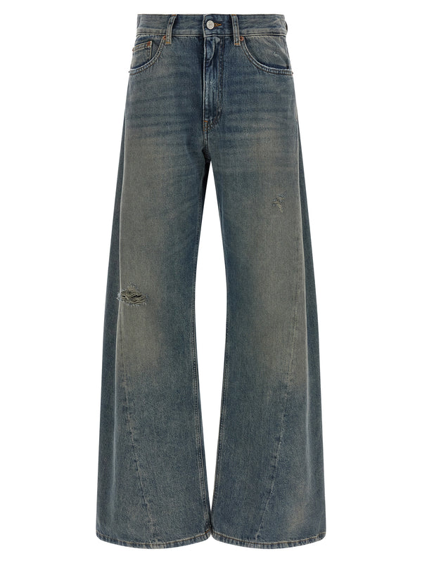 Wide-Leg Jeans Blue