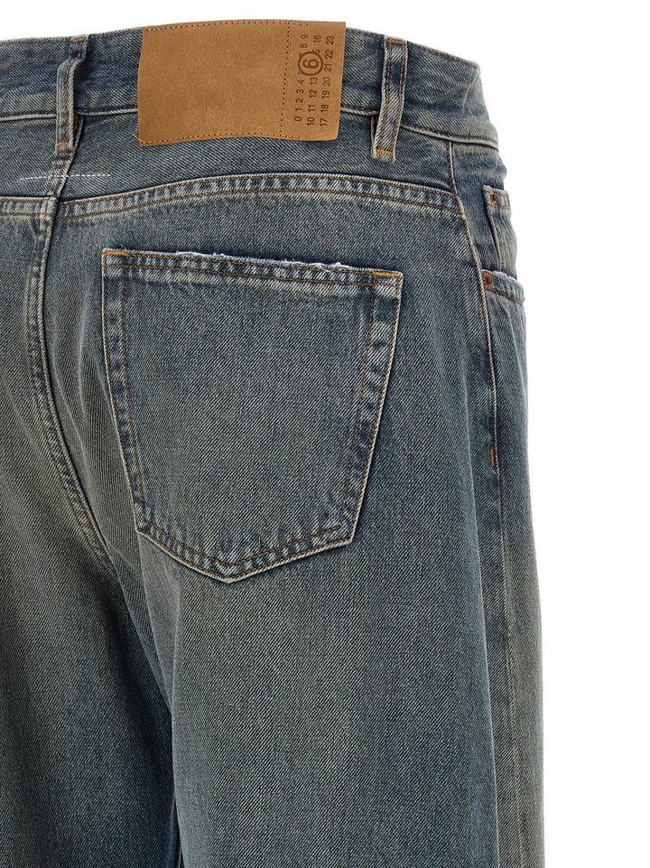 Mm6 Maison Margiela Wide-Leg Jeans - Blue | 3e2f9c76a2279a561c5821ba8384e6c79a87d23b