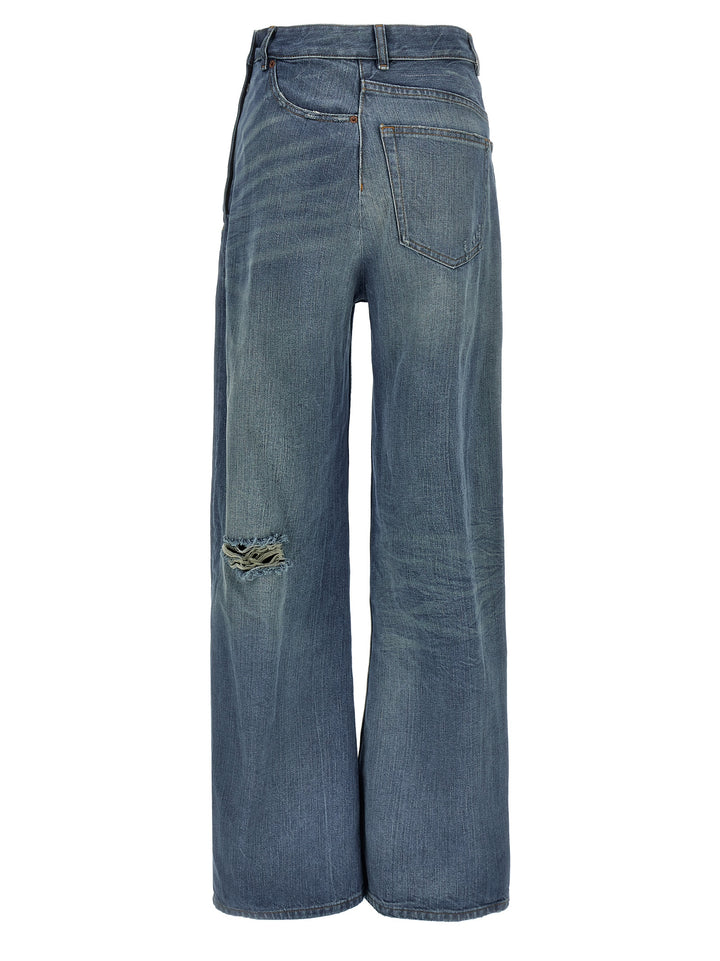 Mm6 Maison Margiela Twist Jeans - Blue | 9d7a5824e3f924e9de4280e0db87dae27a37125e
