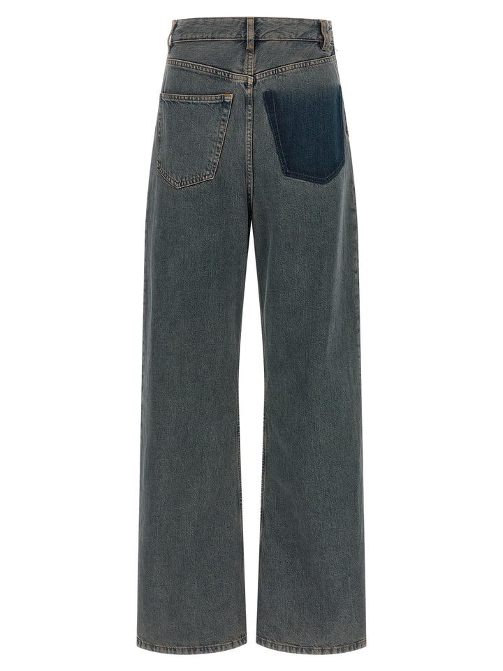 Mm6 Maison Margiela Back-To-Back Construction Jeans - Gray | c9c4bcd1506b8167cf0e5807ae8795bd0306ec5e