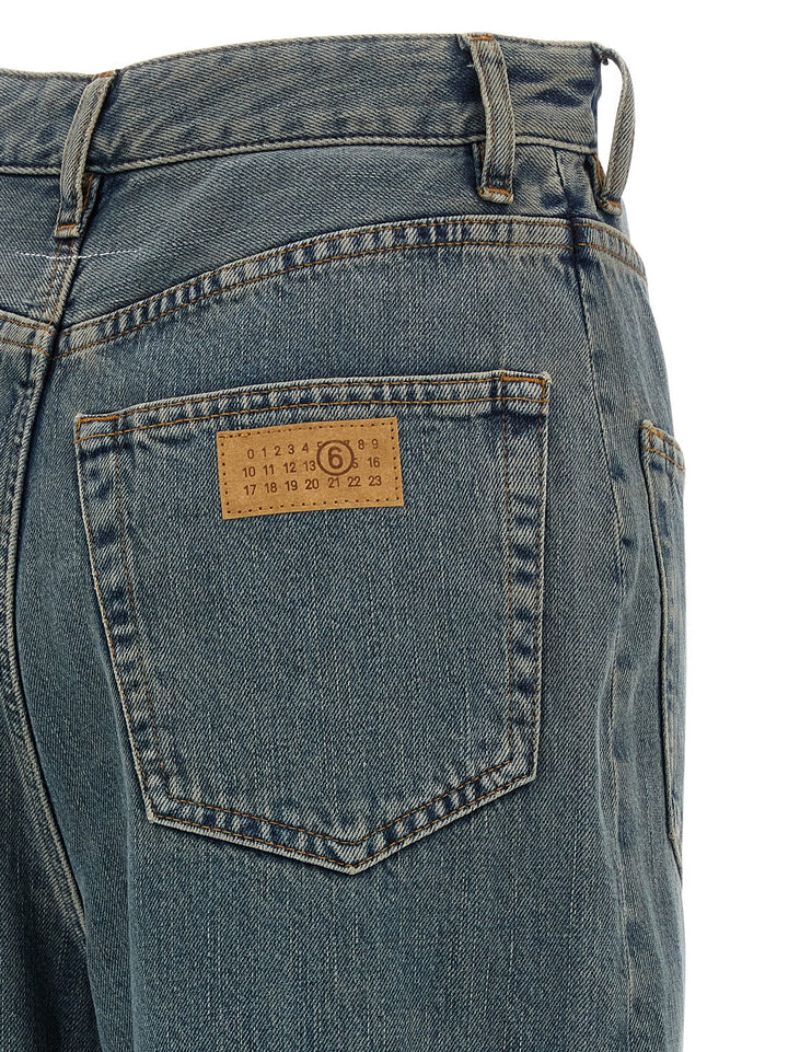 Mm6 Maison Margiela Back-To-Back Jeans - Blue | 30f1f0259e713c32b4108c9ed75cf625eeb01d7f