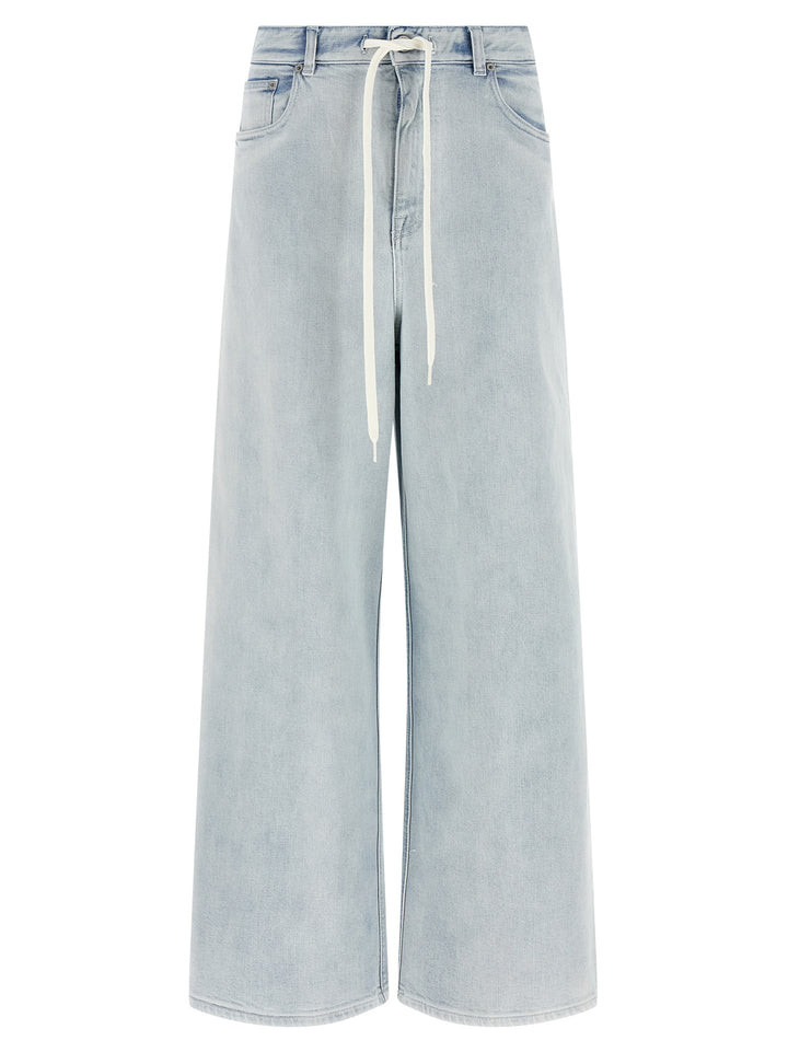 Mm6 Maison Margiela Drawstring Jeans - Light Blue | 2dba584d9c48cd61105a776db0c299170be5cb27
