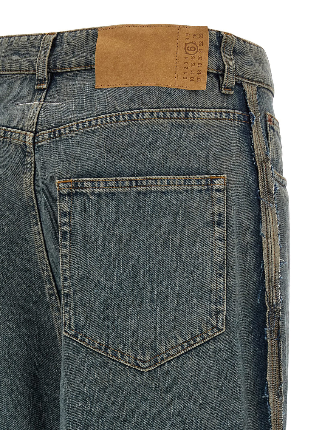 Mm6 Maison Margiela Panel Jeans - Blue | 6ed704330a1ceac5b3512f5afcaaa9d628670a3f