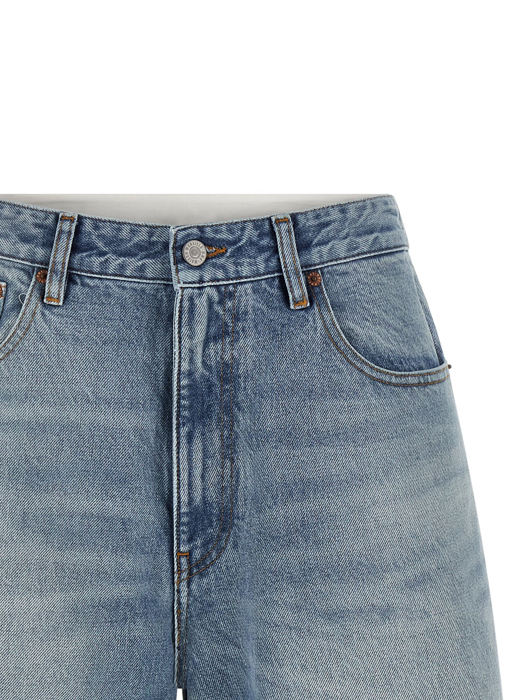 Mm6 Maison Margiela White Carré Bermuda Shorts Bermuda and Short - Light Blue | a542c7ade78573152419092d2690ba428db0bded