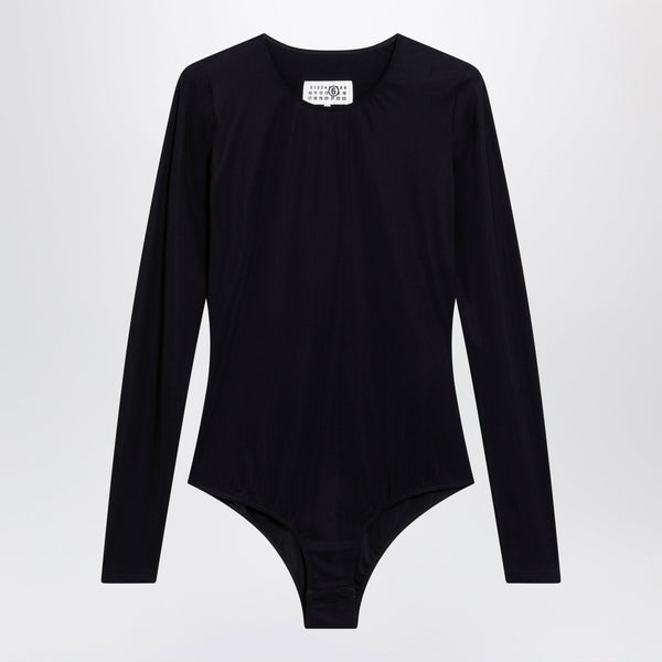 Black Lycra Jersey Bodysuit