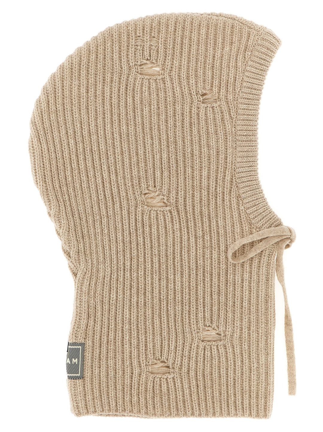 Mm6 Maison Margiela Distressed Wool Balaclava Hats - Beige | 1cb71cdd8a1e682a6d9f6dea2b15dfa32b1cfdcd