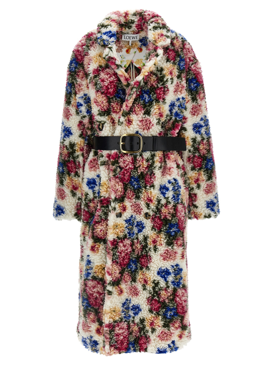 Jacquard Floral Bouquet Coat Coats, Trench Coats Multicolor