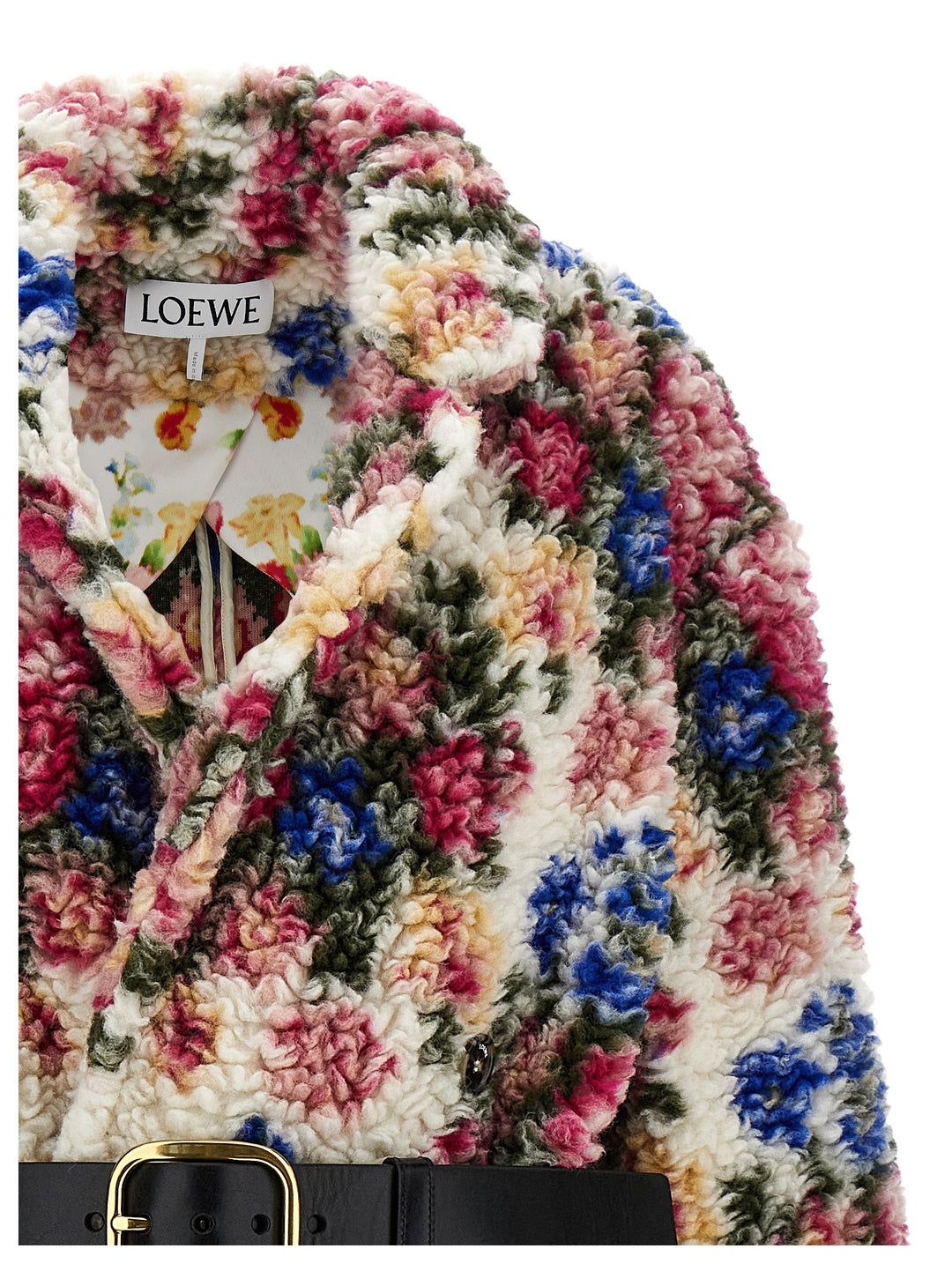 Jacquard Floral Bouquet Coat Coats, Trench Coats Multicolor