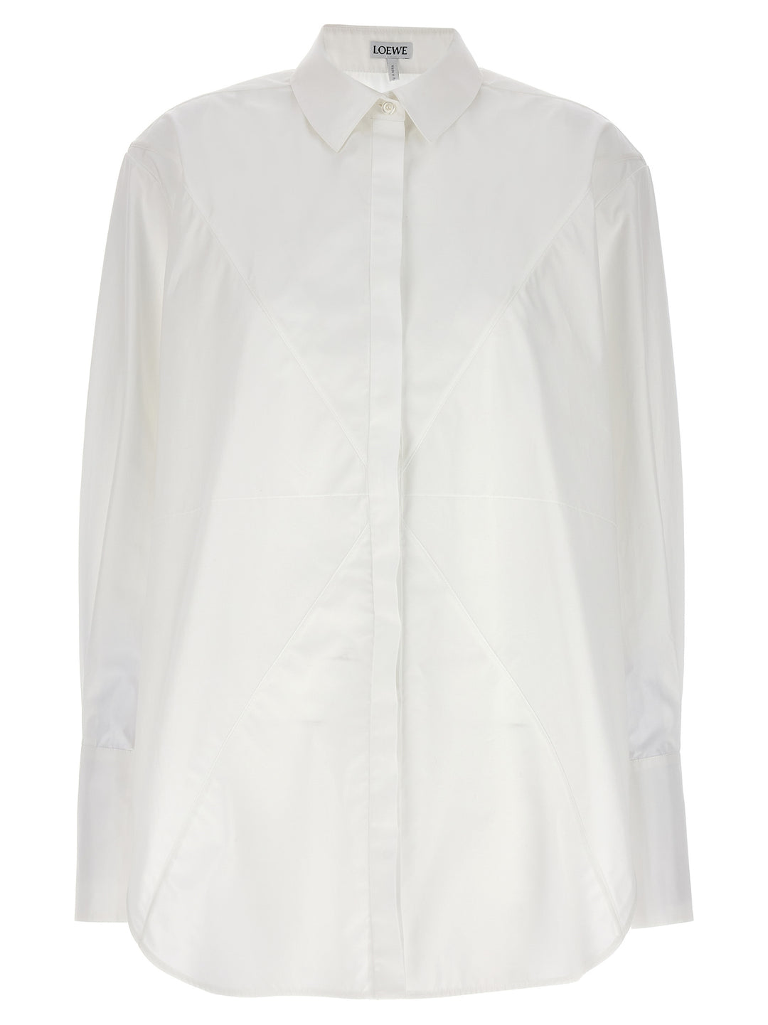 Puzzle Fold Shirt, Blouse White