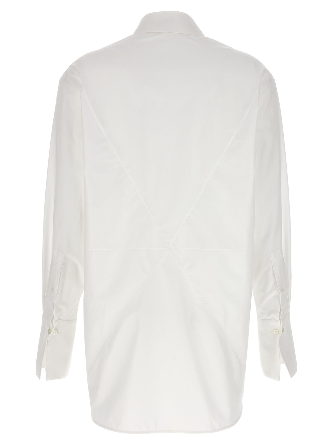 Puzzle Fold Shirt, Blouse White