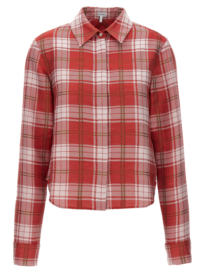 Check Shirt Shirt, Blouse Red