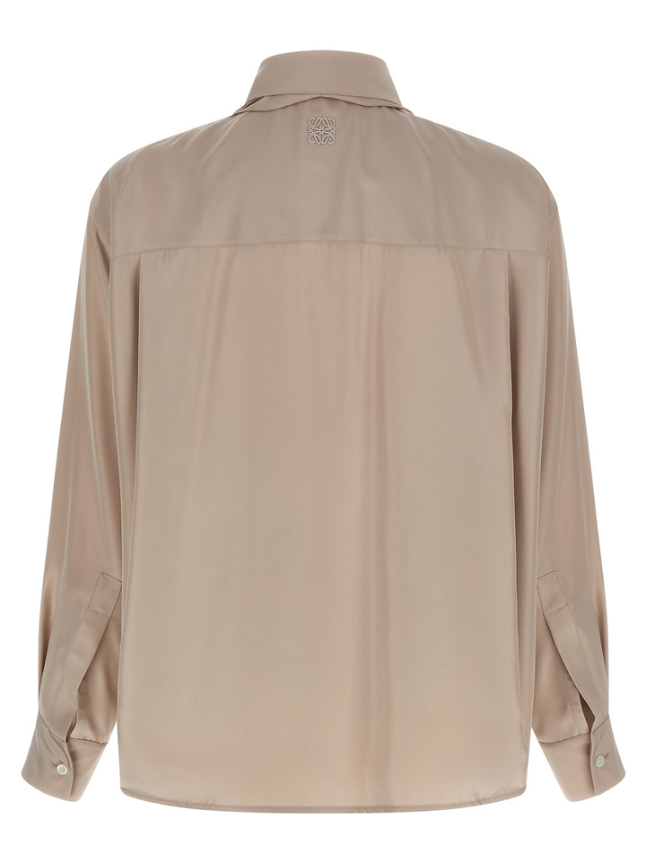 Loewe Silk Draped Shirt Shirt and Blouse - Pink | 922cbc00d5531af0afb69042922a5bf71cfc81f8
