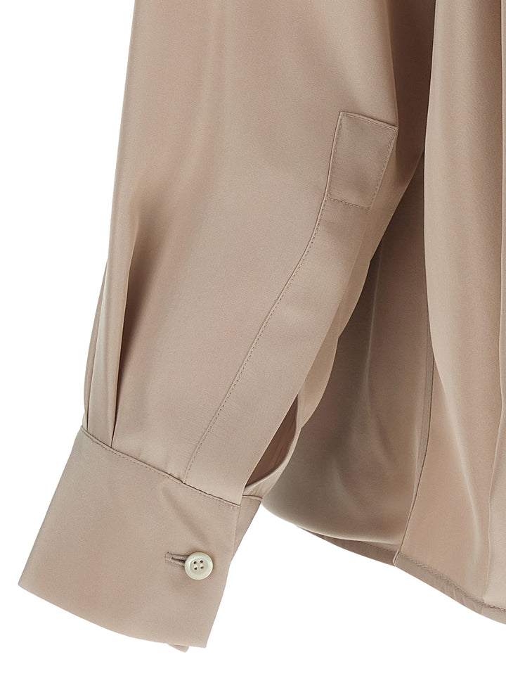 Loewe Silk Draped Shirt Shirt and Blouse - Pink | c662171ff6bab31d41f070ad110da2700d13c703