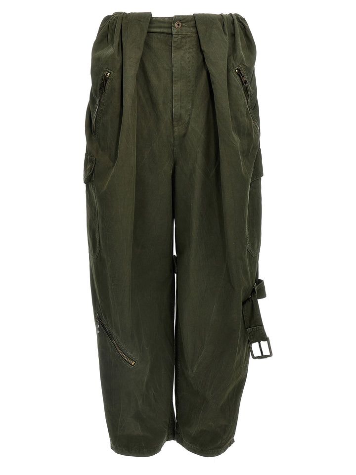 Balloon Cargo Pants Green