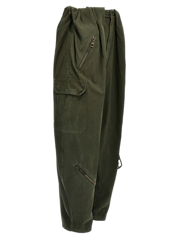 Balloon Cargo Pants Green