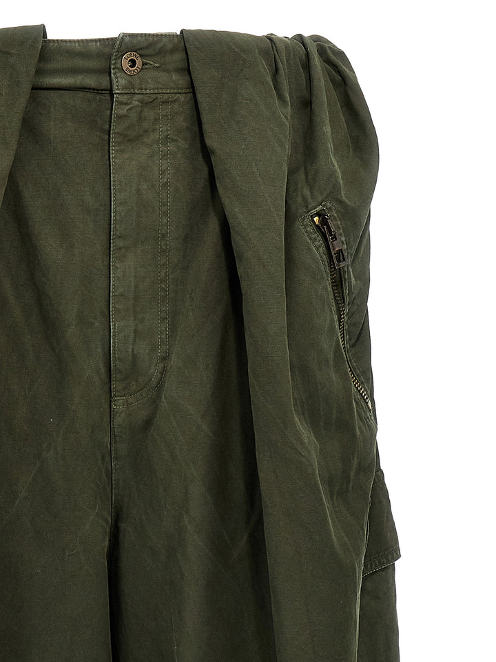 Balloon Cargo Pants Green