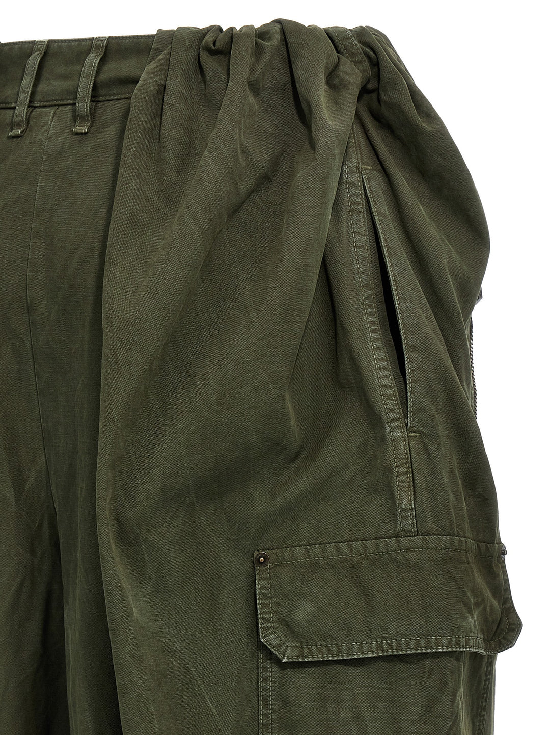 Balloon Cargo Pants Green