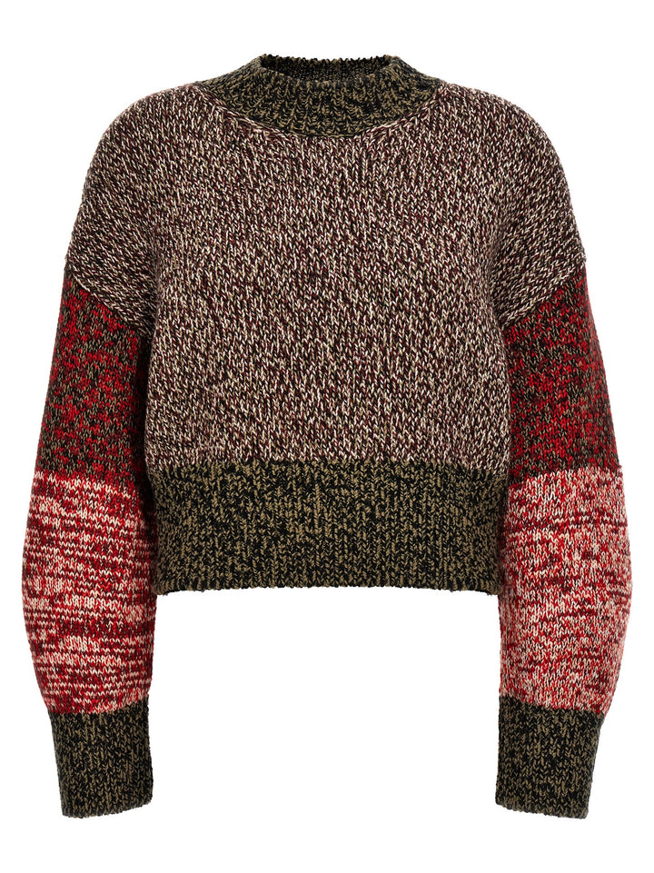 Mouliné Wool Sweater Sweater, Cardigans Multicolor