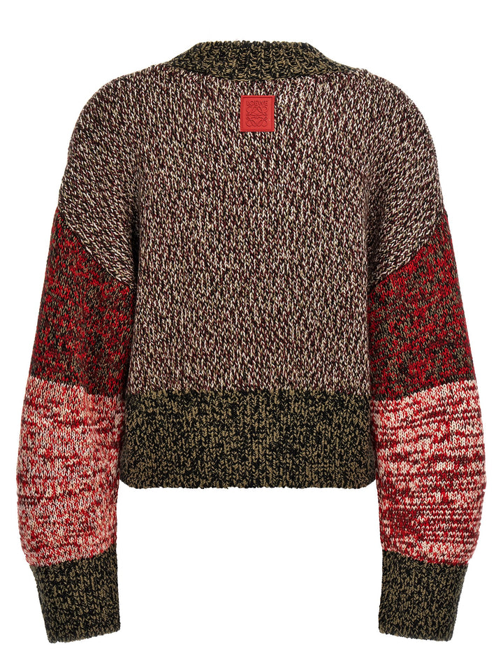 Mouliné Wool Sweater Sweater, Cardigans Multicolor