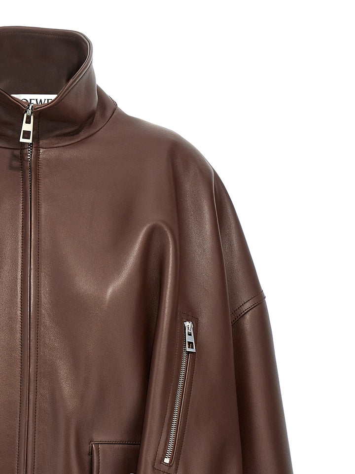 Nappa Balloon Jacket Casual Jackets, Parka Brown