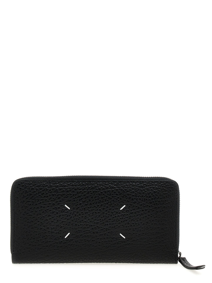 Stitching Logo Wallet Wallets, Card Holders Black