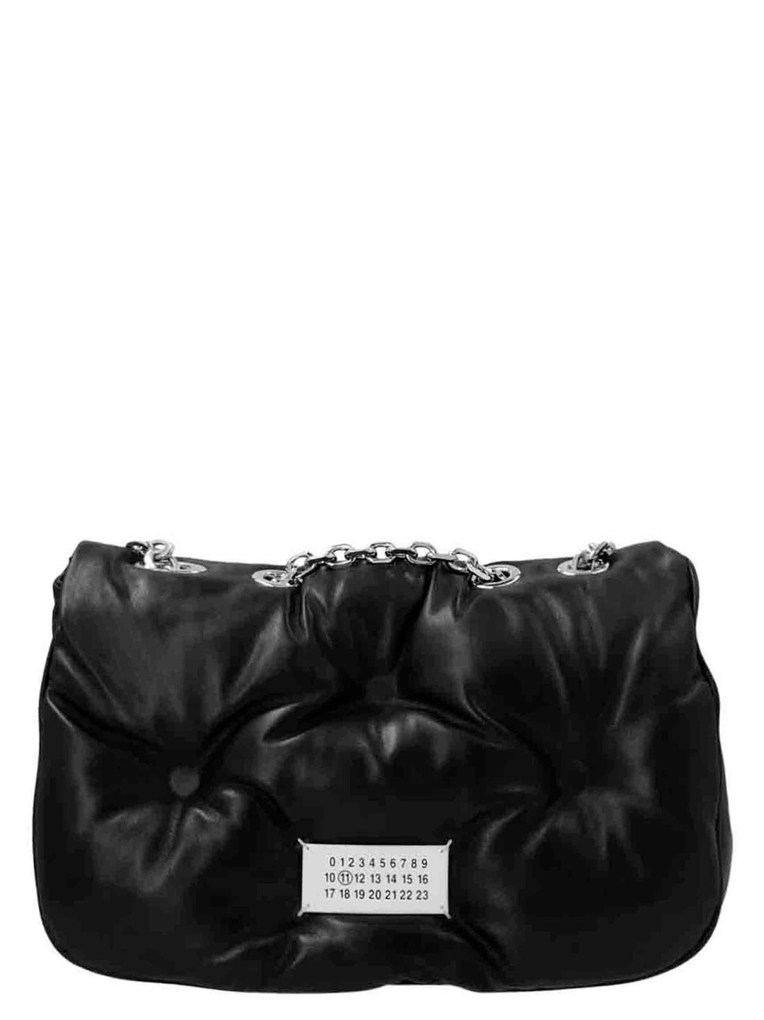 Glam Slam Flap Shoulder Bags Black