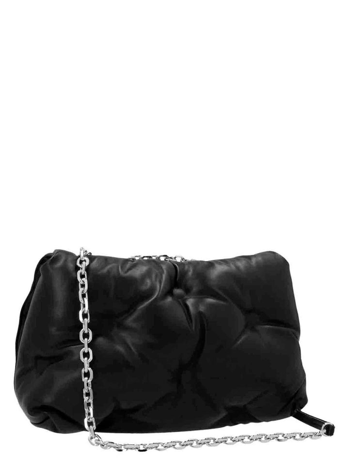 Glam Slam Flap Shoulder Bags Black