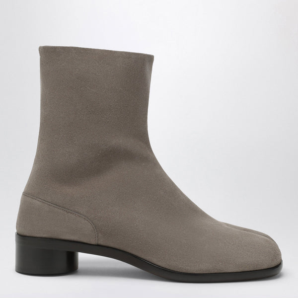 Brown Suede Tabi Ankle Boots