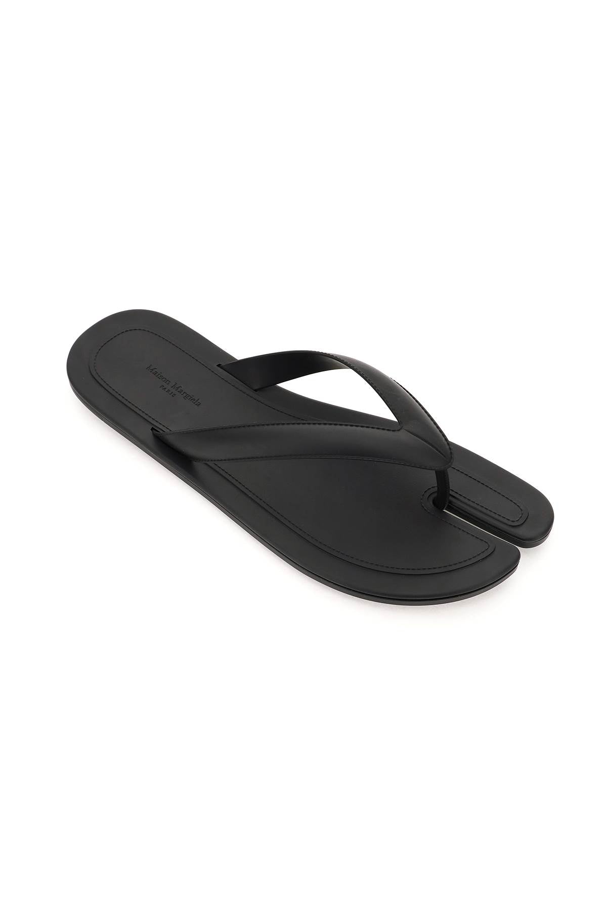 Rubber Tabi Thong Slides