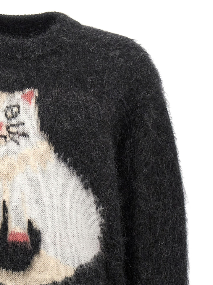 Gattone Knit Sweater, Cardigans Black