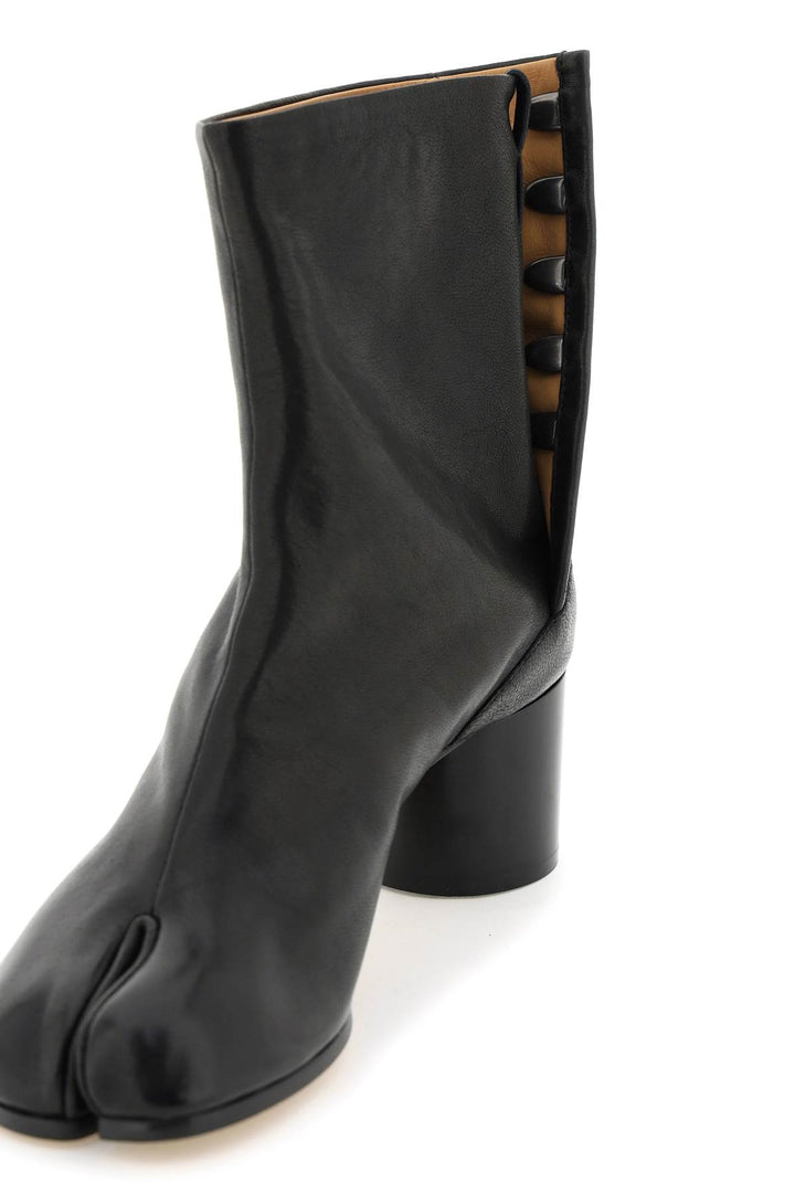 Leather Tabi Ankle Boots