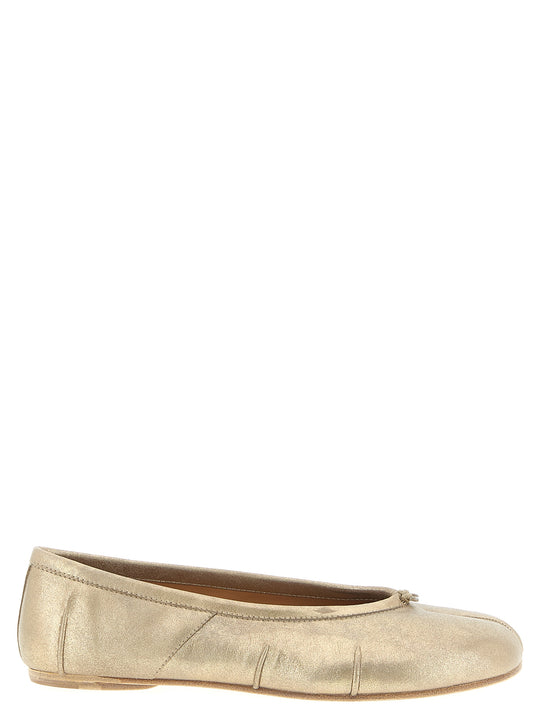 Tabi New Flat Shoes Gold
