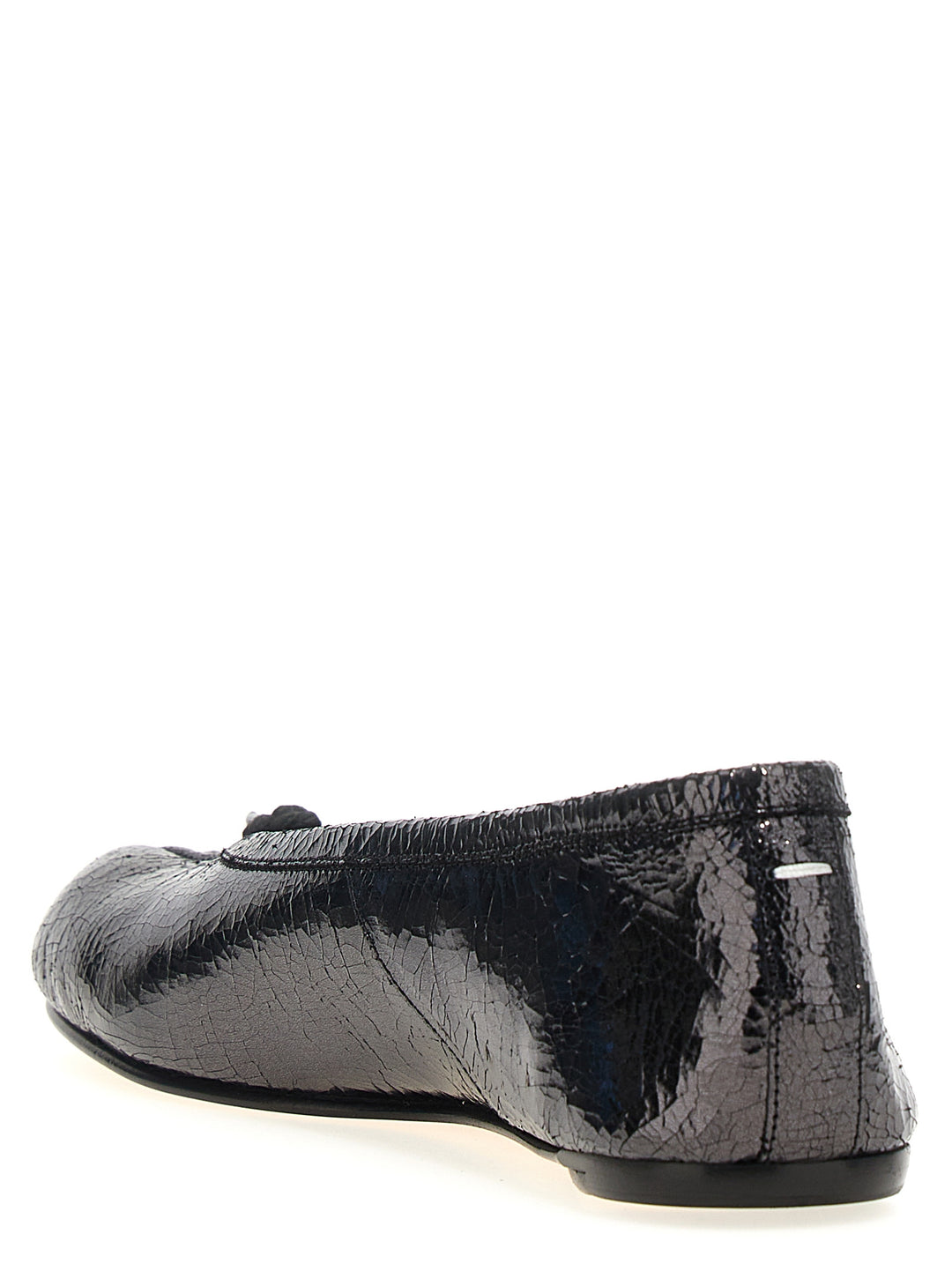 Tabi Broken Mirror Flat Shoes Black