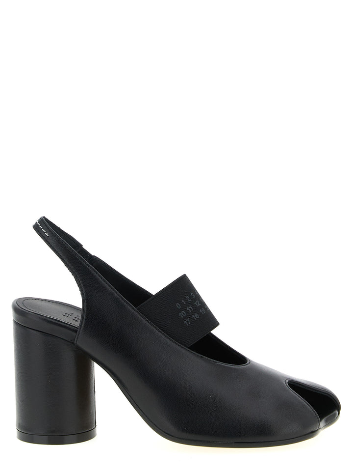 Mm6 Maison Margiela Anatomic Numeric Pumps - Black | 07346b14267acfb8fa594ce3048a45a240c7fcd4