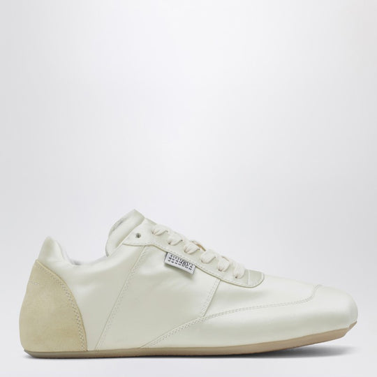 Factory Sneaker In White Satin