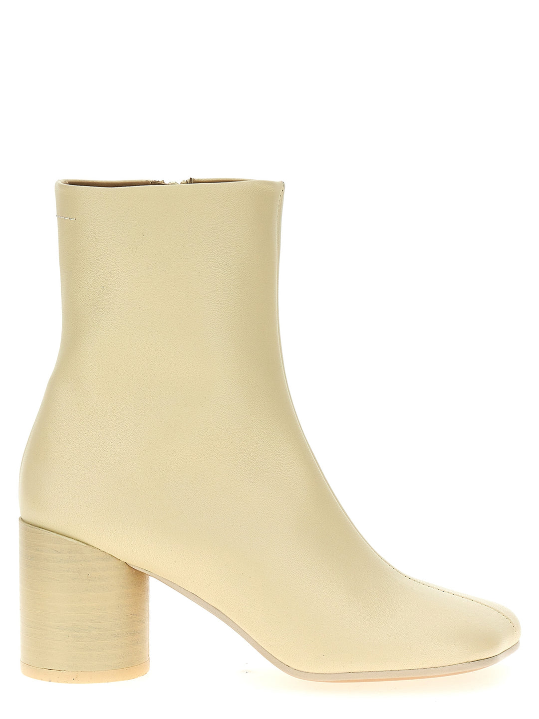 Stitch-Out Leather Ankle Boots Boots, Ankle Boots White