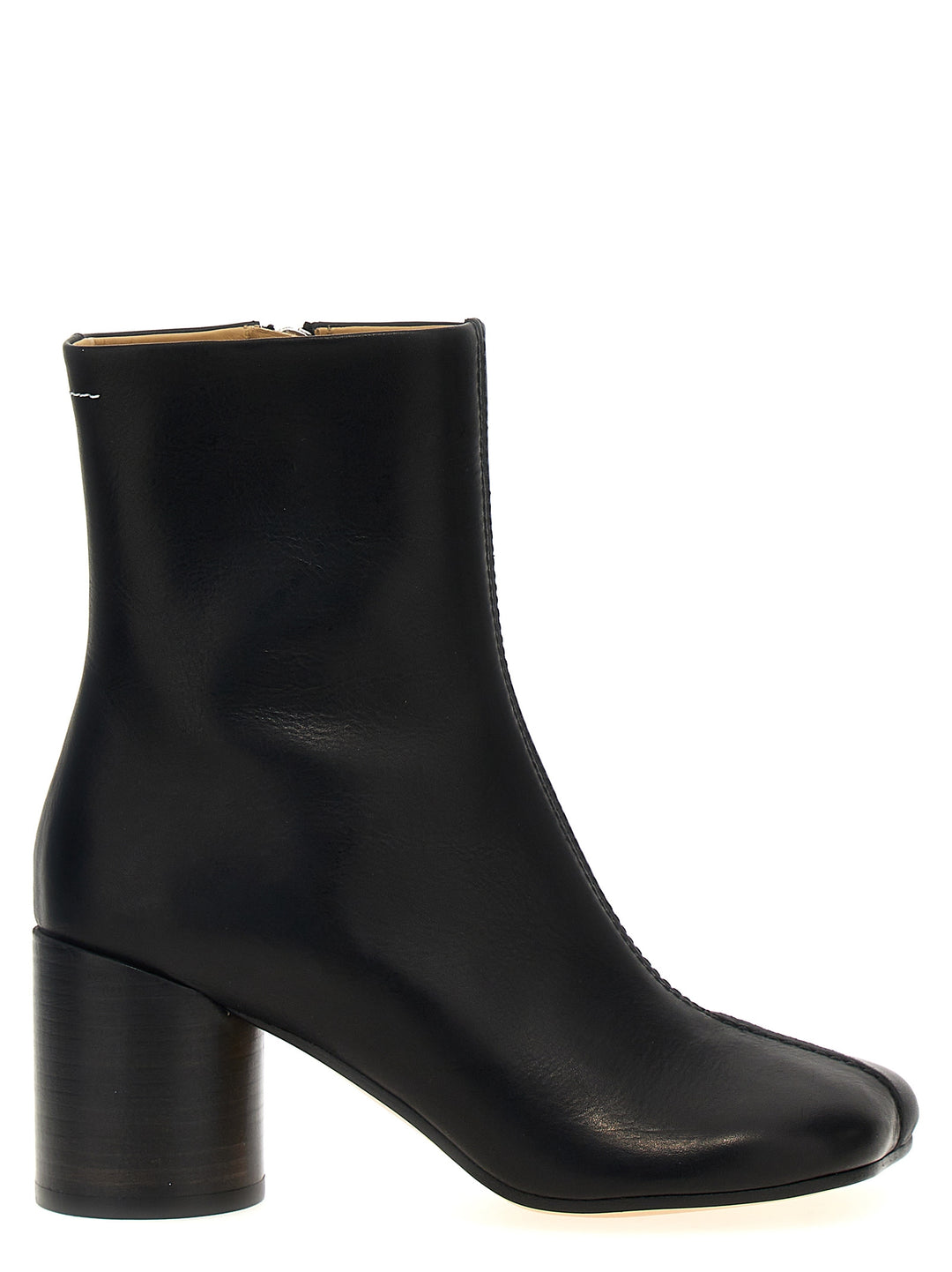 Stitch-Out Leather Ankle Boots Boots, Ankle Boots Black