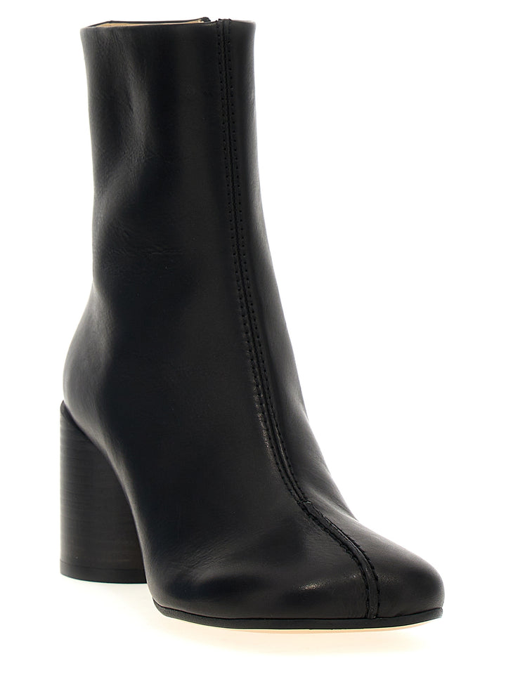 Stitch-Out Leather Ankle Boots Boots, Ankle Boots Black