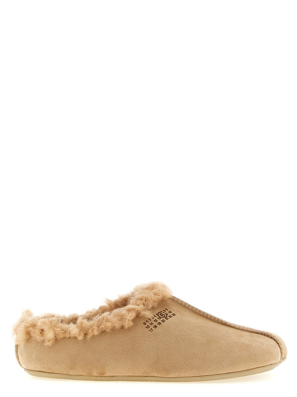Numeric Signature Mm6 Flat Shoes Beige