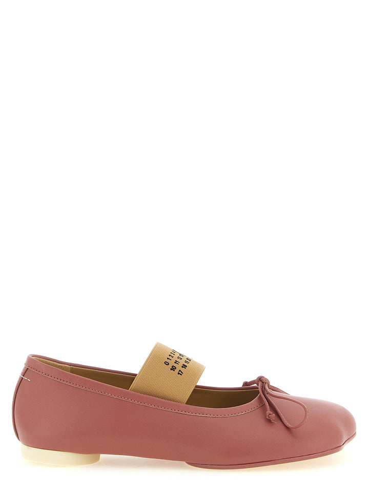 Mm6 Maison Margiela Anatomic Numeric Flat shoes - Pink | ab3a2bebf21a318d40469d1ce4f863671f31c945