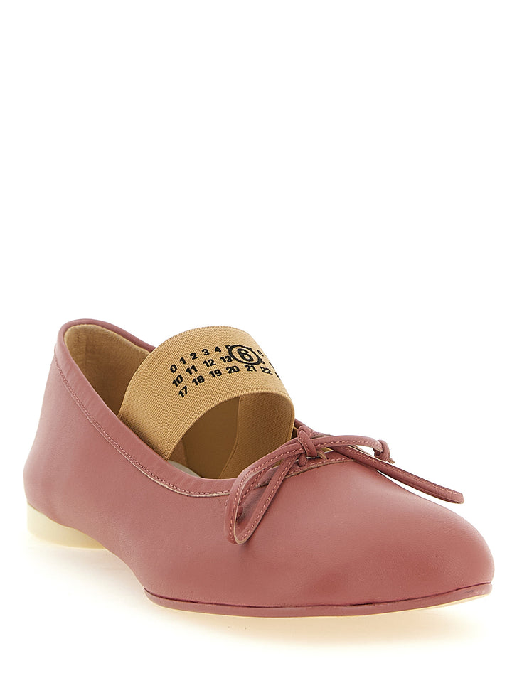 Mm6 Maison Margiela Anatomic Numeric Flat shoes - Pink | dde8e5e3abce7566fbfd997ee840968c0c110a95