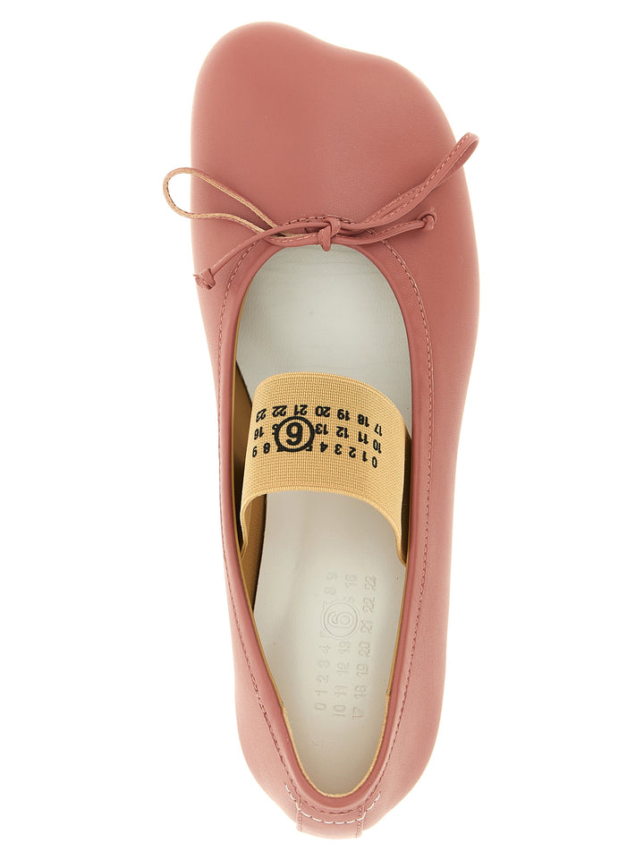 Mm6 Maison Margiela Anatomic Numeric Flat shoes - Pink | a256f7208fc4c0ffdd805811747fa0295212695e