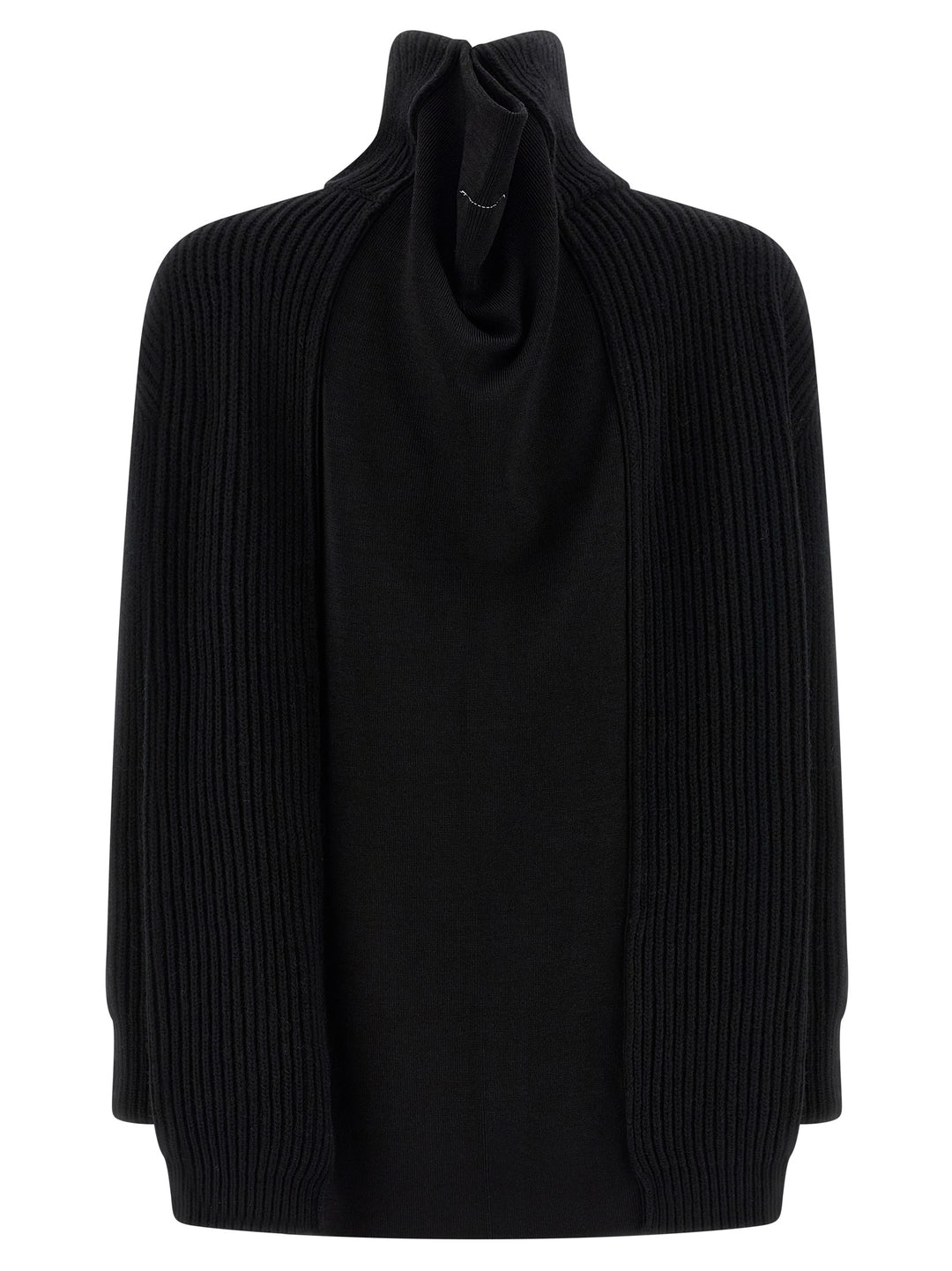 Mm6 Maison Margiela Cardigan Dress Dresses - Black | 22344fda656e88e95d5dc2c43ab1a00c35030c5b