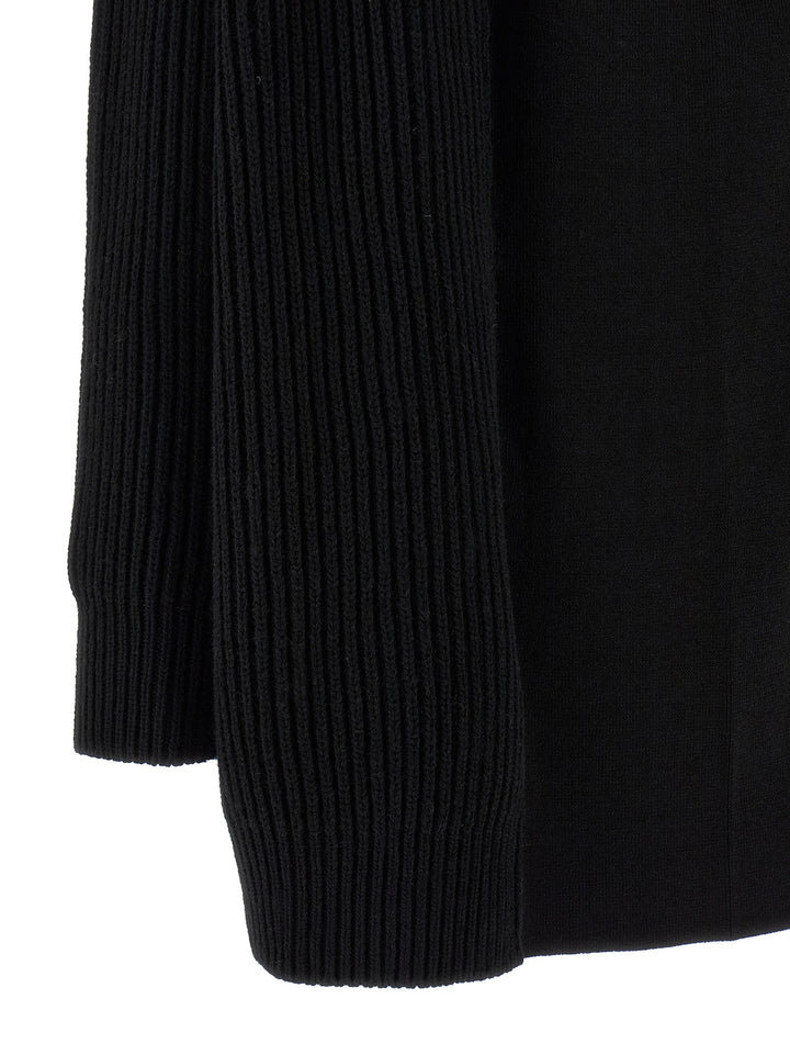 Mm6 Maison Margiela Cardigan Dress Dresses - Black | ca14625c3777c8ac67d925eb2b737cc037035a4c