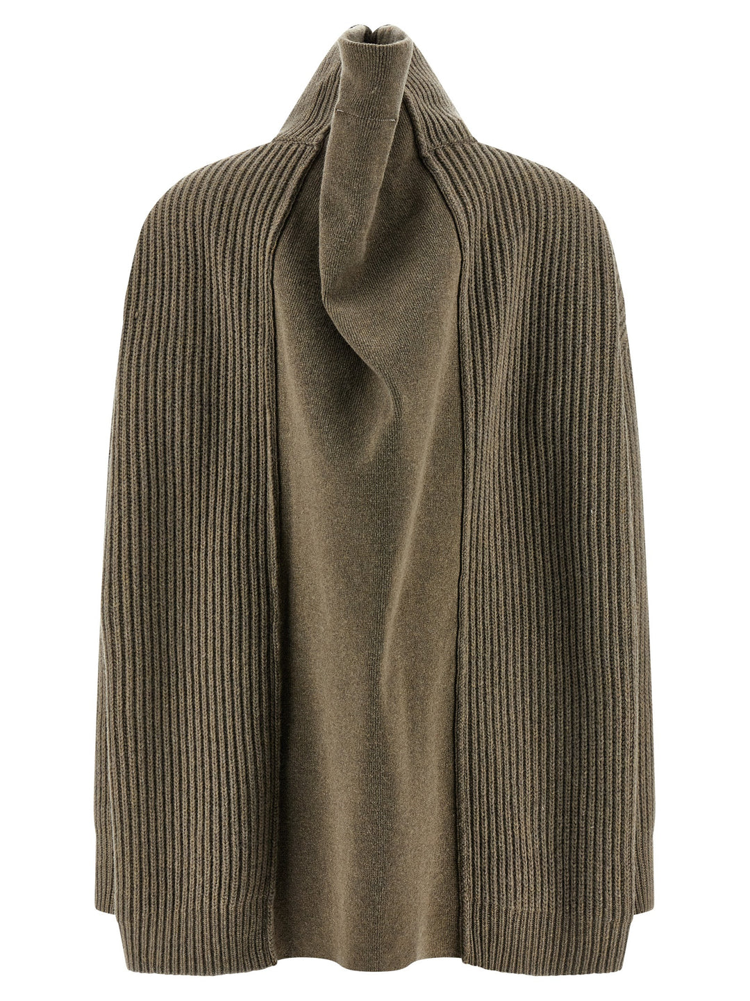 Mm6 Maison Margiela Panel Insert Cardigan Sweaters and Cardigans - Beige | 8d491b6fcc2c0103339782ab47e34a3b45b94d27