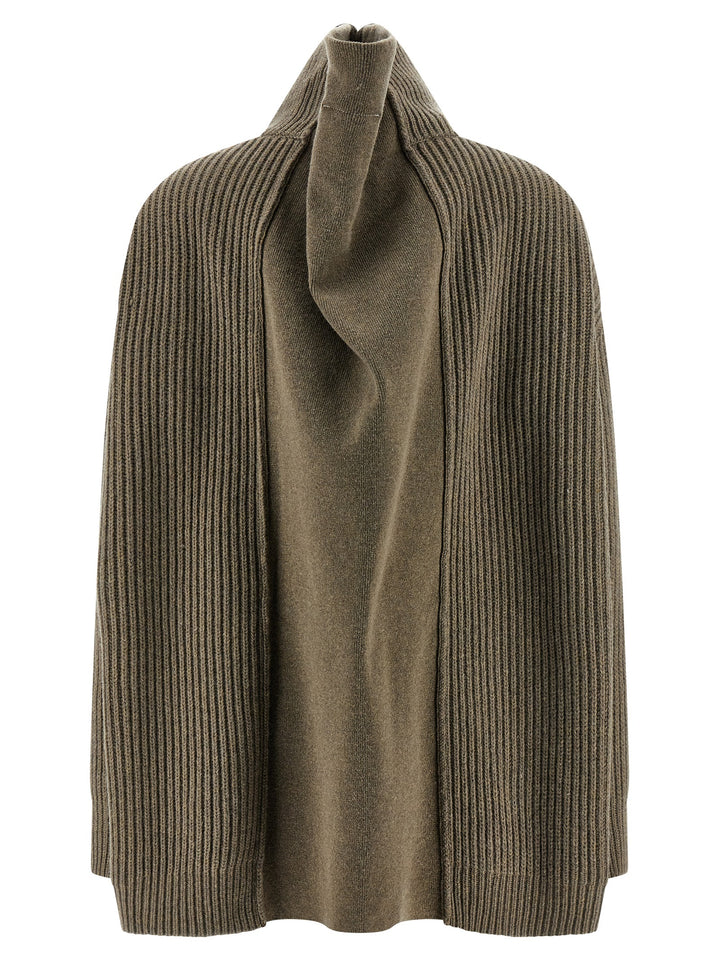 Mm6 Maison Margiela Panel Insert Cardigan Sweaters and Cardigans - Beige | 8d491b6fcc2c0103339782ab47e34a3b45b94d27