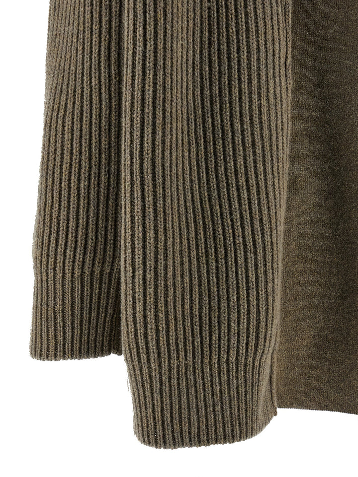 Mm6 Maison Margiela Panel Insert Cardigan Sweaters and Cardigans - Beige | c127311fdab3d749e7c18c807caa24fae74143f4